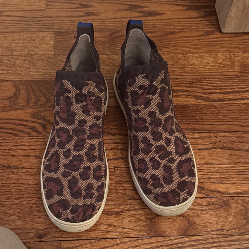 Rothy's Leopard Print Ankle Boots